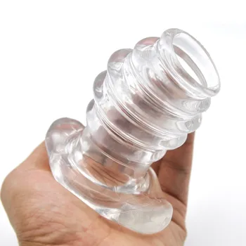 

Wetips Translucent Enema Plug Expand Anal Dilatador Large Anaal Douche Enema For Anal Plug Korek Analny Enlarge Extreme Ass Plug