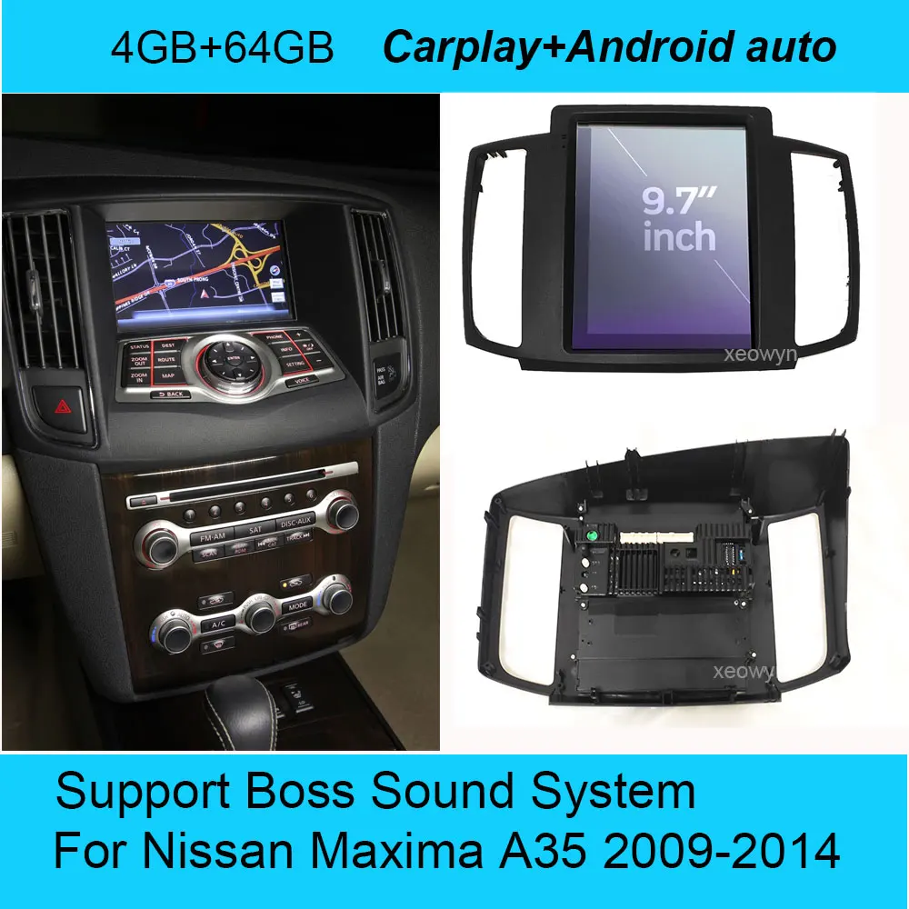 US $594.90 Vertical Screen Android Car Radio For Nissan MAXIMA 2009 2010 2011 2012 Auto Audio Stereo Multimedia Player GPS Head Unit