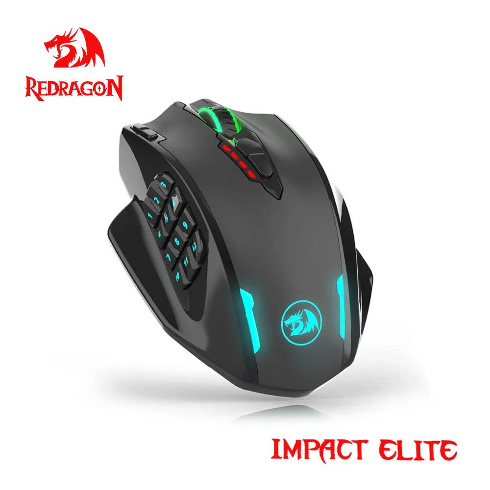Redragon Impact Elite M913 RGB USB 2 4G Беспроводная игровая мышь 16000 точек/дюйм 16 кнопок