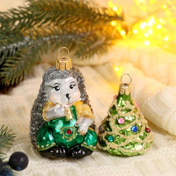 

Set of New Year's toys "Hedgehog with a Christmas tree" 2690253