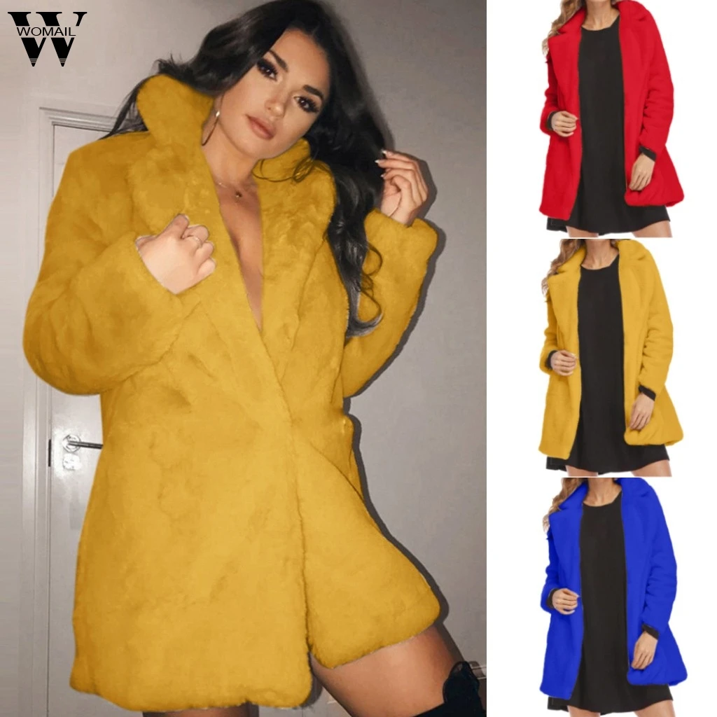Womail/Большие размеры, женские пальто и куртки, зима, повседневные Мягкие женские пальто с карманами, теплые женские куртки больших размеров, весна-осень