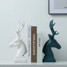 Керамика краткое элегантный книжный конец Мода Книга Конец аксессуары классический олень украшение для Корешка Книги креативное украшение для дома