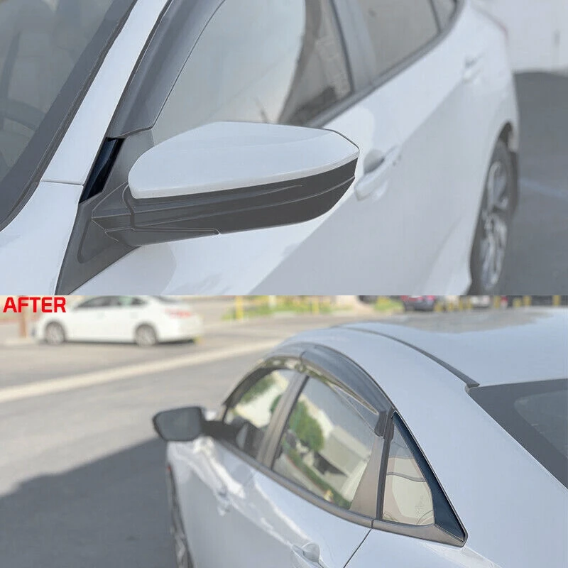 Седан окно козырек отделка хром накладка черный для 16-19 Honda Civic