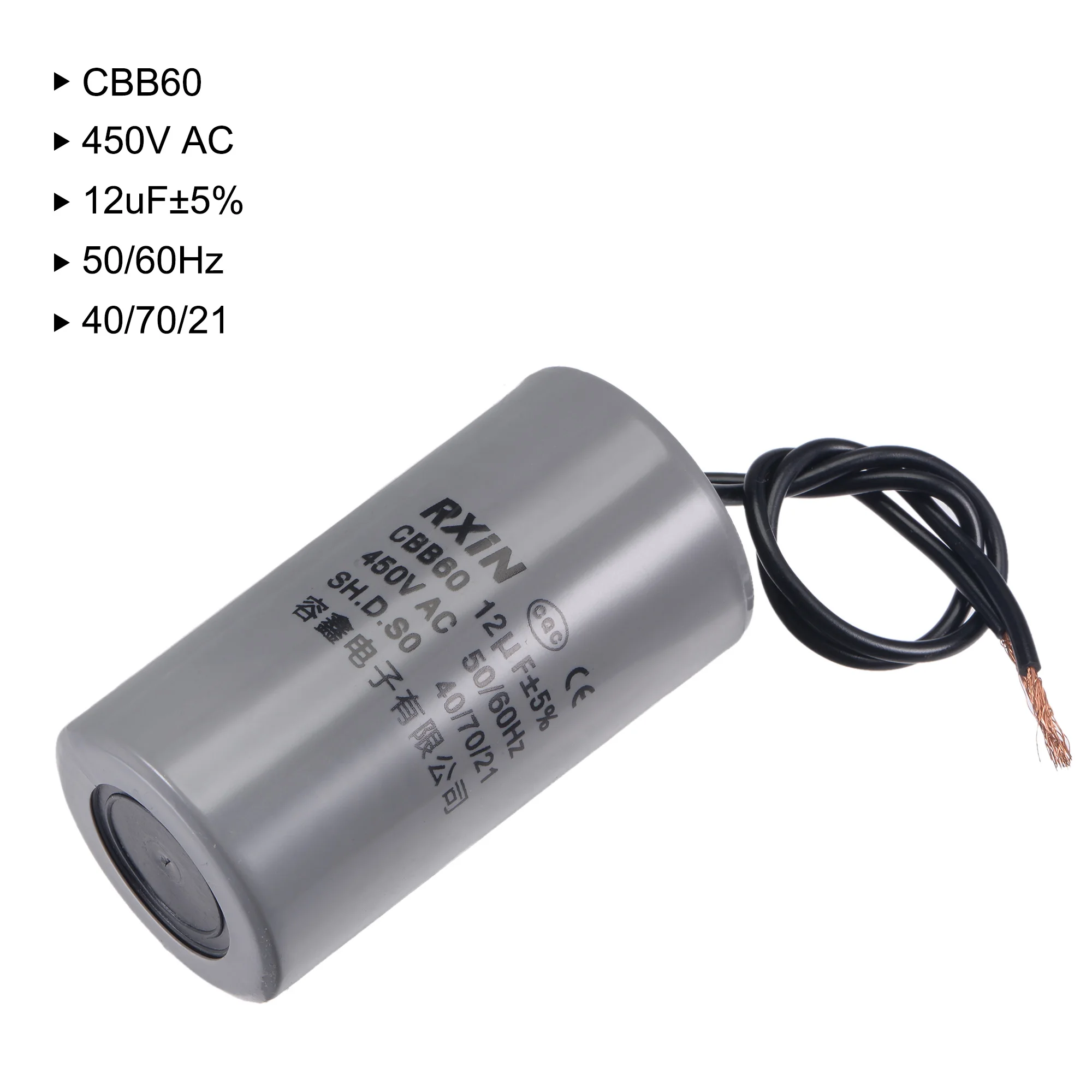 Kondenzátor 12uF / 450V AC 50 / 60Hz Xun Da Indító Kondenzátor CBB60