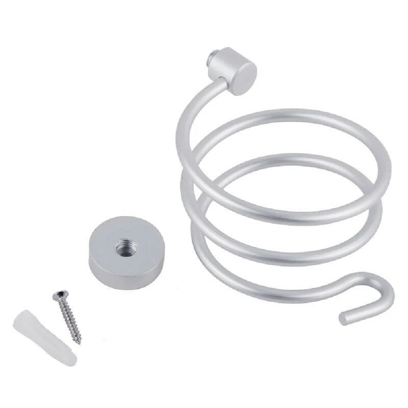 innovation spiral wall-mounted electric hair dryer bathroom rack store tools support the stylist of high quality