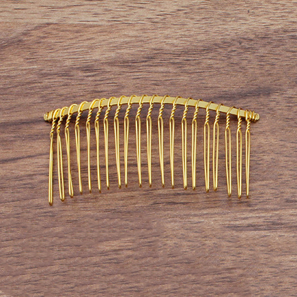 12/15/20 Teeth Metal Twisted Wire Hair Comb Base for Diy Hair Comb Clip Handmade Bridal Hair Jewelry Accessories