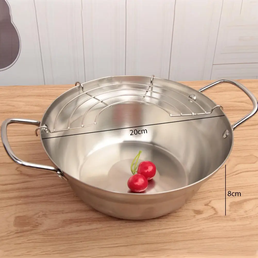 DishyKooker фритюрница из нержавеющей стали горшок со сливным фильтром кухонная посуда для дома кухонная утварь