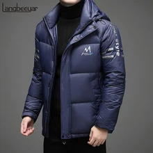 

2021 Top Grade Graphene Thick Warm New Brand Casual Fashion Down Jacket Men Windbreaker Winter Hooded Parka Coats Men Clothes