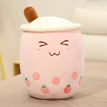 <b>Strawberry Pink Boba – Plushie Hugger </b></br>25-70cm tall