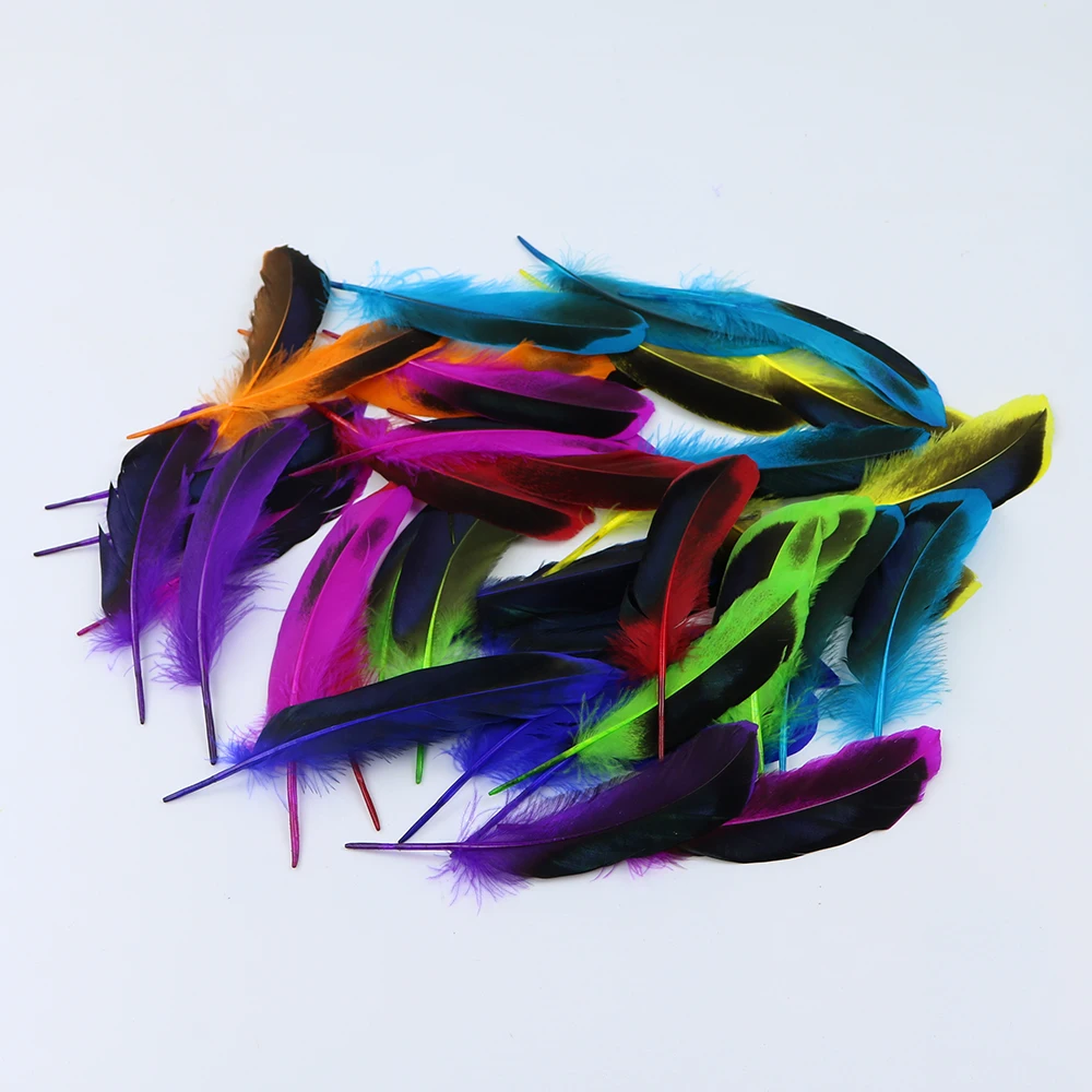 9 8 mixcolors duck feather 3