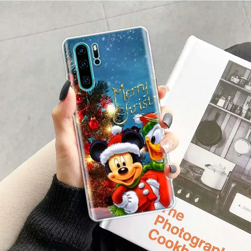 Рождественский чехол с Минни Маус для huawei P20 P30 P Smart Z Plus P10 mate 30 10 20 Lite Pro силиконовый чехол для телефона