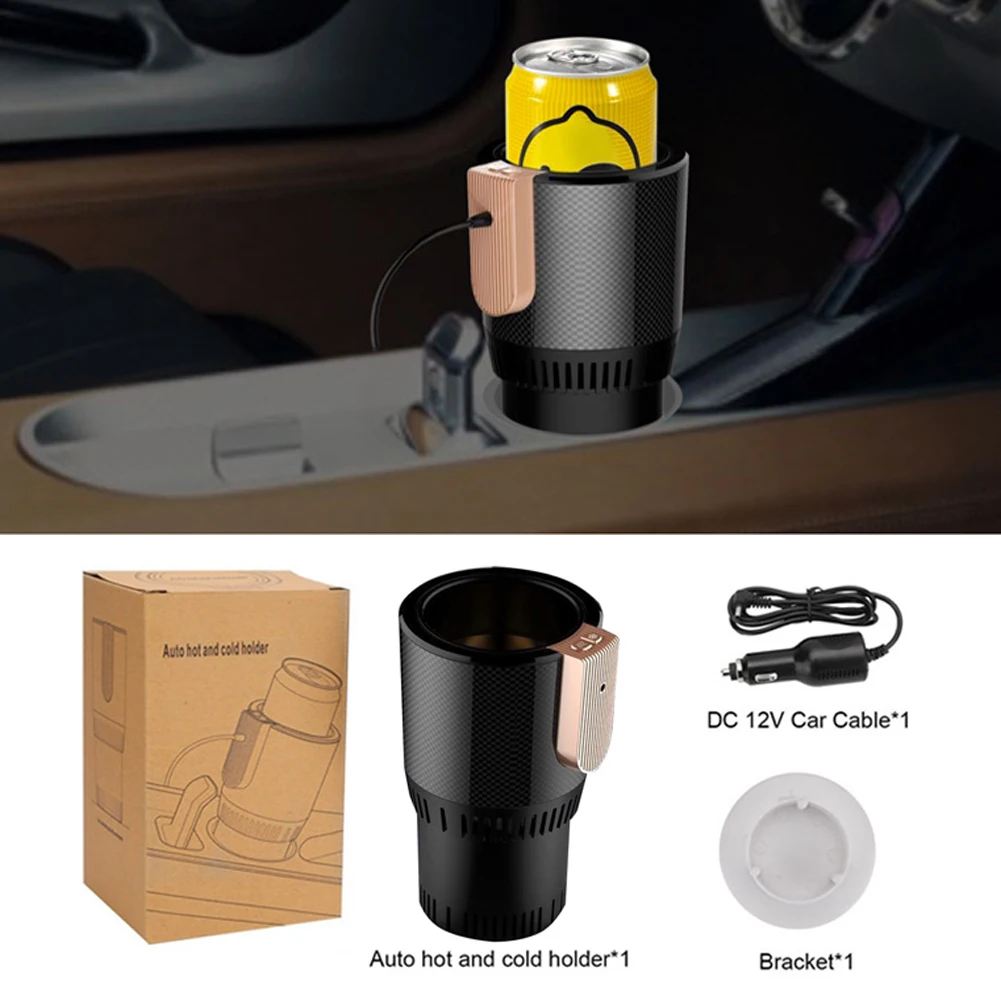 best camping fridge 12V 2-in-1 Car Warmer Cooler Cup Smart Car Mug Perfect Electric Coffee Maker Water Cup for  Road Tripper mini fridge for car