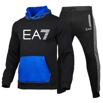 

Hoodies+Pants Set 2020 Autumn Brand Running Two Pieces Sets Tracksuit Men/women Sportswear Fitness Training Hoodies Sweatshirts