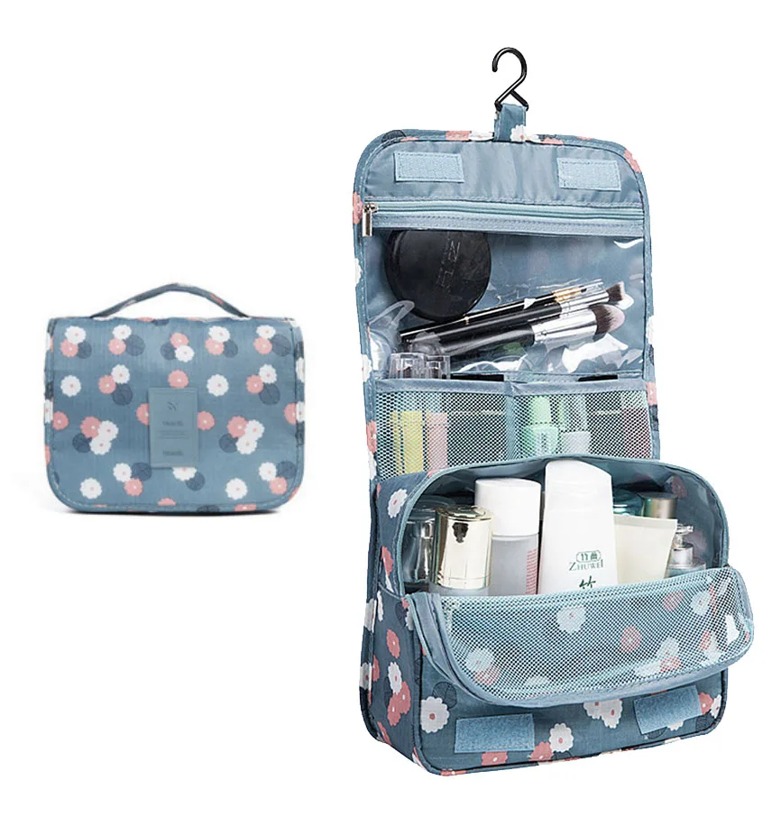 Дорожная сумка для хранения с крючками, подвесная сумка для хранения вещей, косметичка, складная переносная отделочная сумка