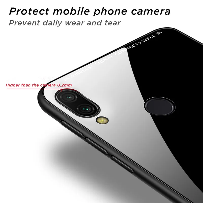 Tempered Glass Case For Xiaomi Redmi Note 7 5 6 K20 Pro 7A Luxury Tempered Glass Case Phone Cover For Xiaomi Mi 9 9 SE Coque (23)