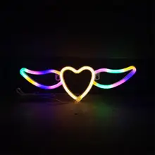  Lip Neon Sign Led Neon Light Battery And Usb Dual Powered Night Light Luminaria Wall Lamp Wedding Party Home Room Decoration 