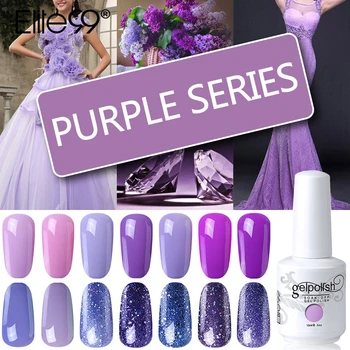 

Elite99 15ml Purple Color Series Gel Nail Polish Soak Off UV Gel Varnish Nails Gellak Semi Permanent Hybrid Nail Art Gel Polish