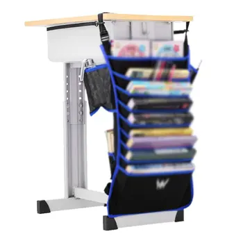

Multi-Pocket Student Table Desk Storage Book Water Bottle Hanging Bag Organizer Convenient School Supplies