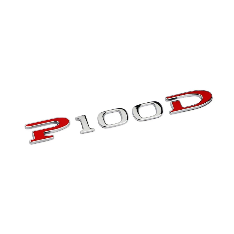 Металлический стикер для автомобиля P90D P100D с буквенным логотипом Tesla Model S X