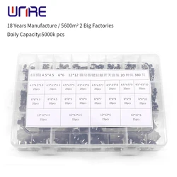 4.5*4.5 6*6 12X12 Tact Switch Tactile Push Button Switch Kit DIP 4P Micro Switch Key Switch For TV/Toys/Home Use Button