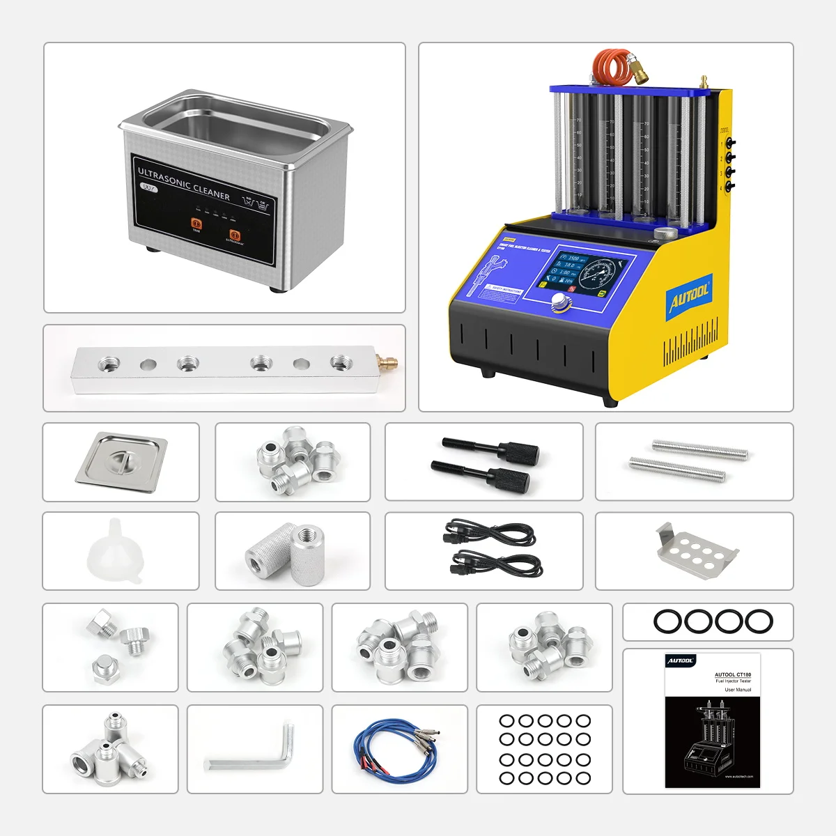 AUTOOL CT200 Automotive Injektoren Reiniger Tester Kraftstoff Injektor  Reinigung Ultraschall Automotive Injektor Düse Reinigung Maschine -  AliExpress