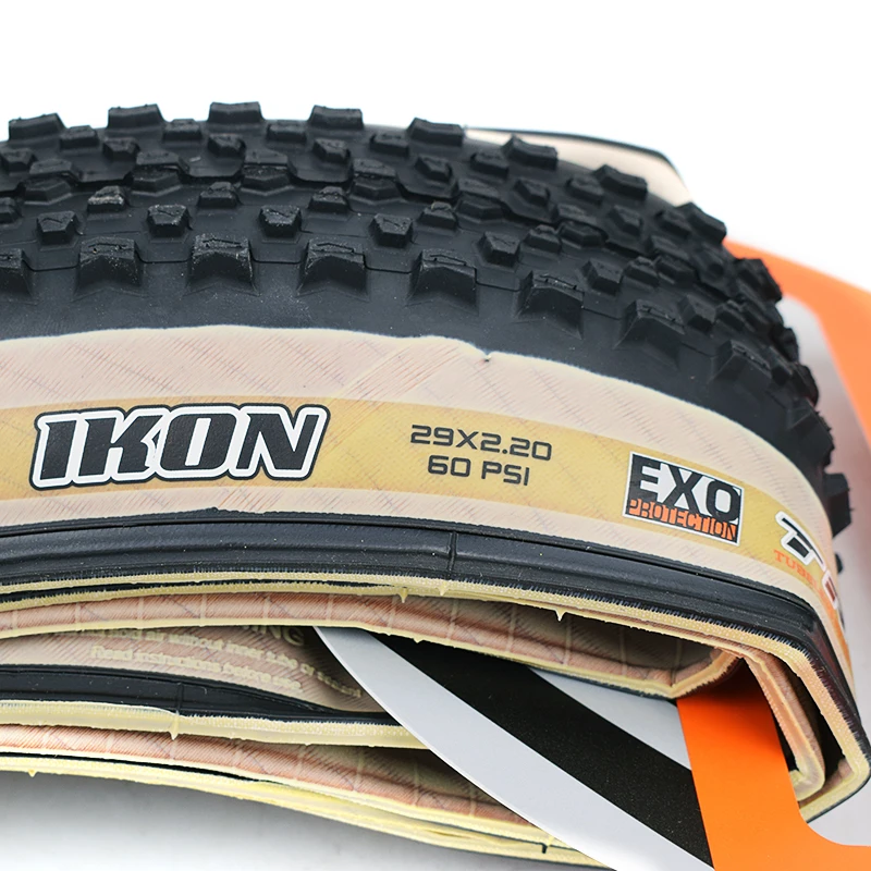 Maxxis 29*2,2 бескамерные велосипедные шины сверхлегкие 60/120 TPI EXO бескамерные готовые 29*2,0 29er бежевые боковые MTB горные велосипедные шины