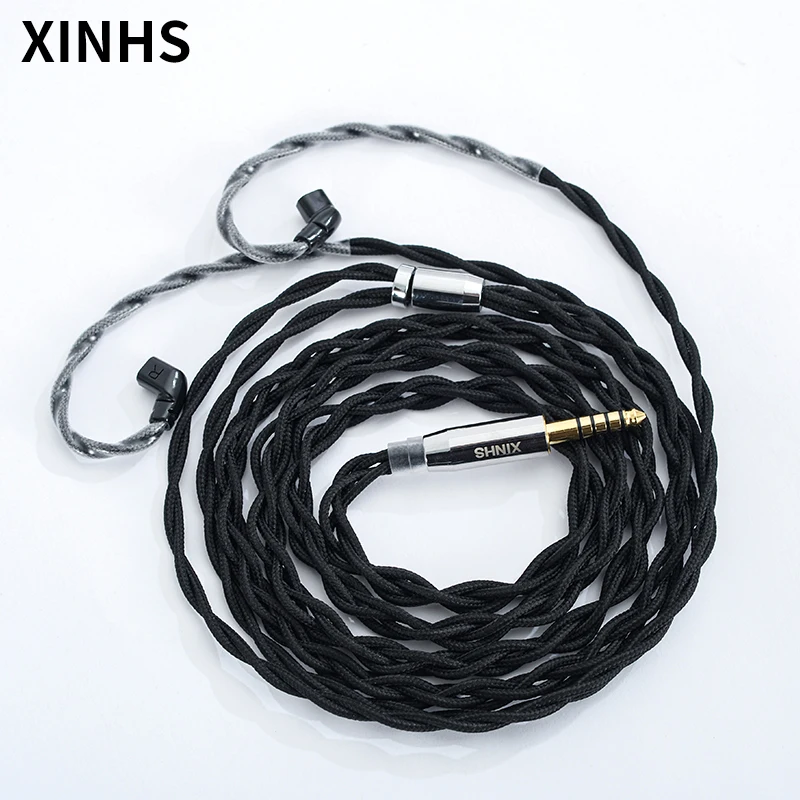 XINHS DIY 4 Core HIFI Cable 2.5 3.5 4.4 Plug MMCX Connector For