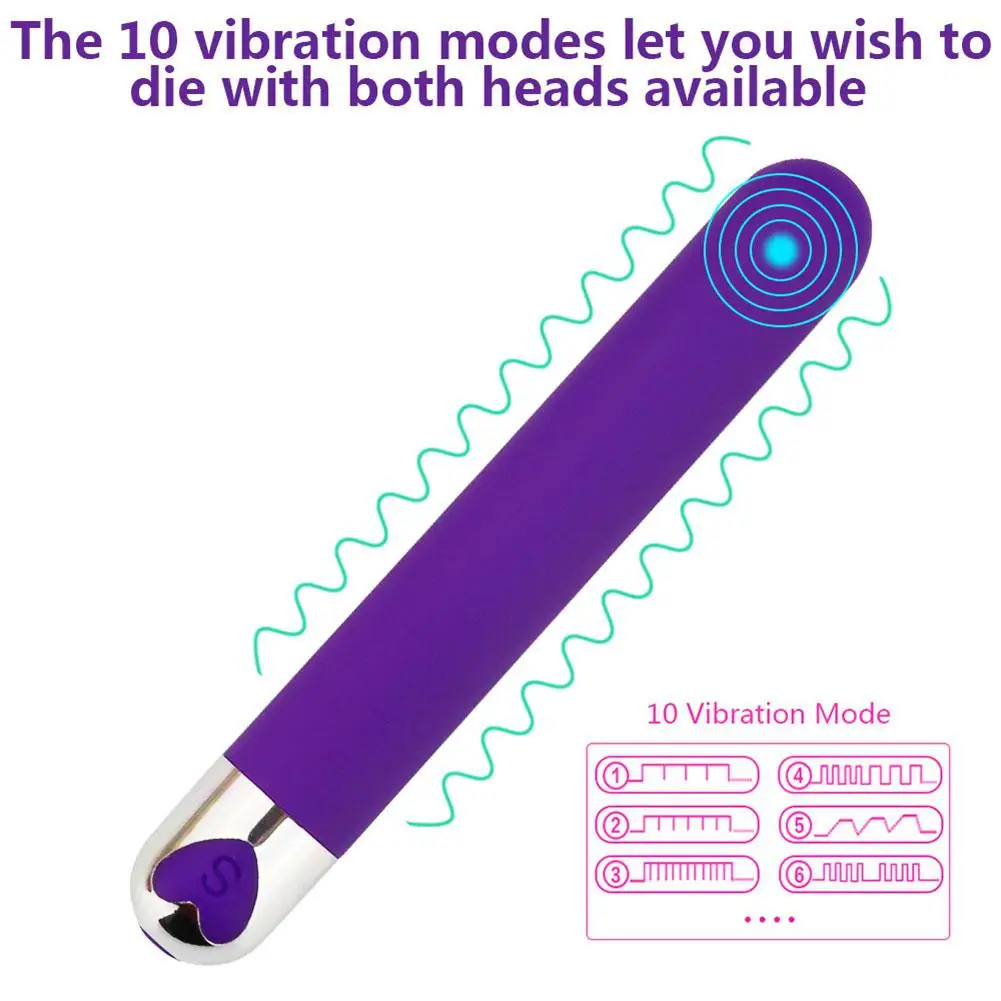 Movconly Powerful Vibrator 10 Modes Portable Mini Pocket Vagina Stimulator Waterproof Super-Strong Adult Sex Toys for Women