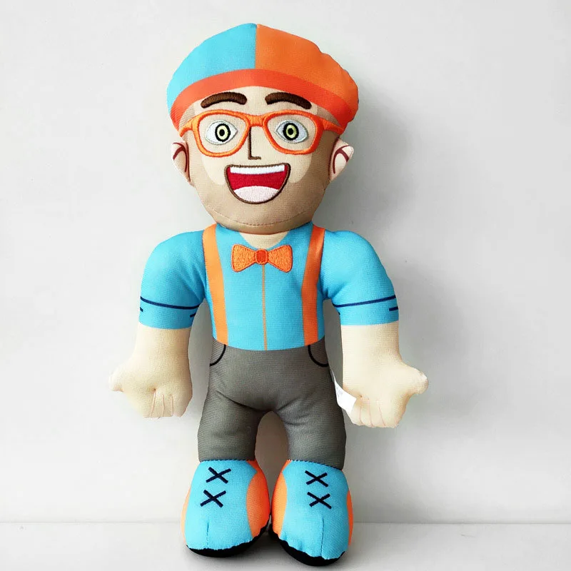 Плюшевая кукла Blippi английская образовательная программа обучающая игрушка для