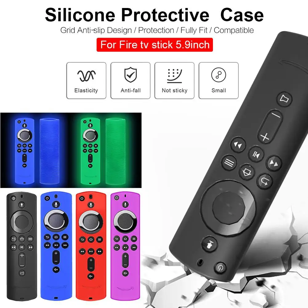 

Remote Control Luminous Anti-lost Silicone Case for Fire TV Stick 4K / Fire TV (3rd Generation) / Fire TV Cube