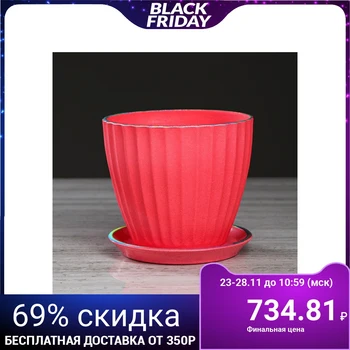 

Flower pot "California", coral pearls, 1.3 L 2935456