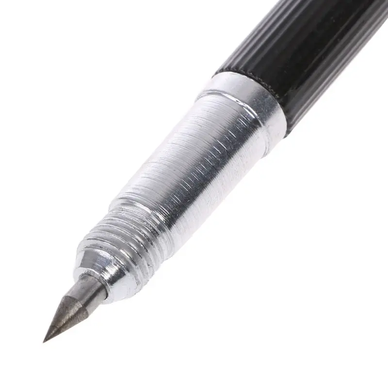 Двойной концевой острый вольфрамовый стальной наконечник, ручка с зажимом, керамический стеклянный корпус, металлические строительные маркировочные инструменты 137 мм
