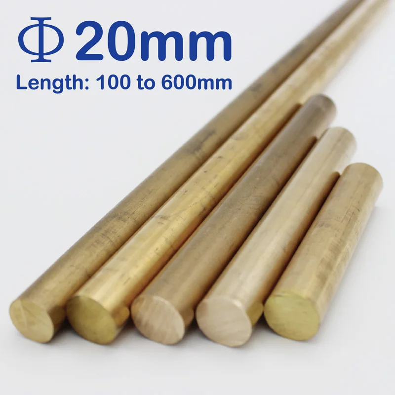 Diameter 20mm brass round rod bar solid lathe cutting tool metal rods