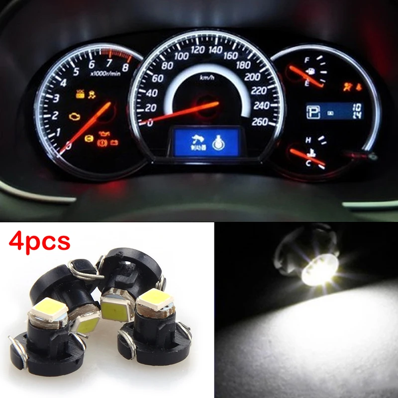 1 ~ 4 Pezzi T3,T4.2,T4.7, Cruscotto 3030 Smd Lampadina A Led, Lampadina Spia, Retroilluminazione Strumento Spia Auto