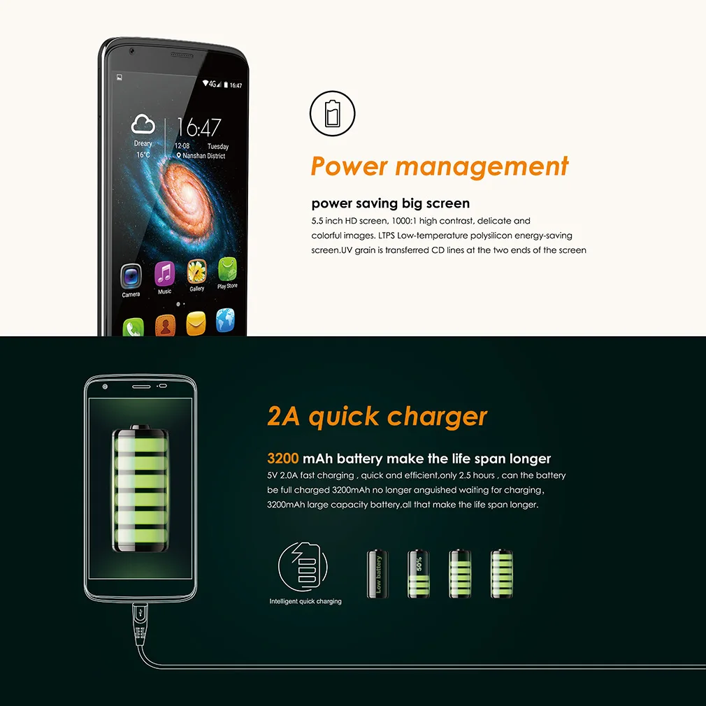 DINGDING Heat8 4G 5,5 дюймов 720*1280 HD сенсорный экран дисплей смартфон четырехъядерный 2 ГБ+ 16 Гб телефон для Android