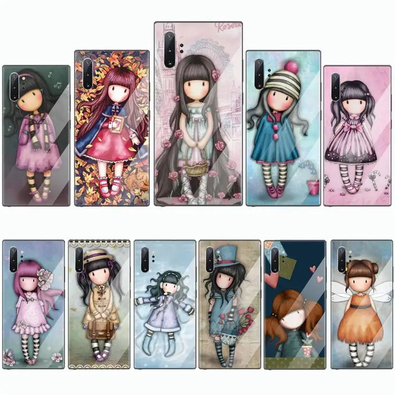 

Cartoon Lovely girl Santoro Gorjuss cute Phone Case Tempered glass For Samsung S6 S7 edge S8 S9 S10 e plus note8 9 10 pro