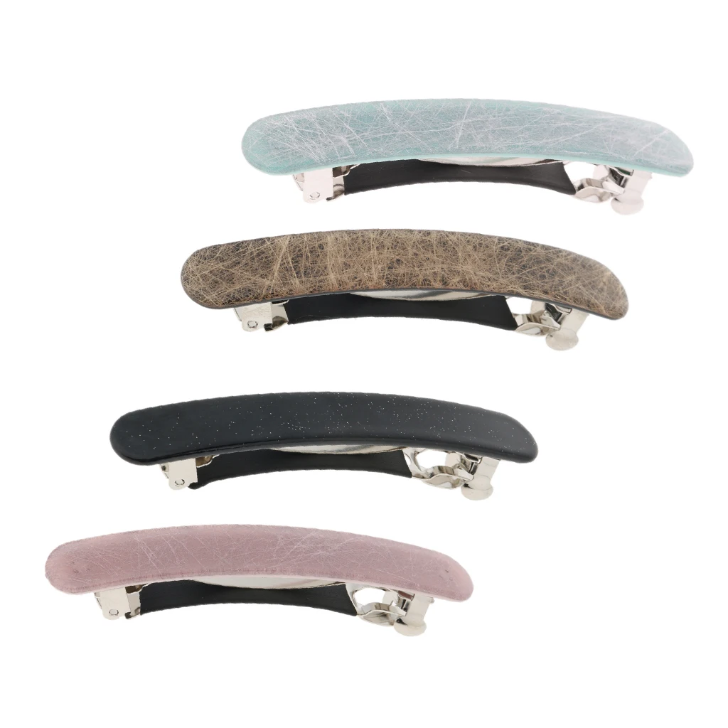 2Pcs Fashion Vintage Hair Clips for Women Hair Barrette French Acetate Hair Styling Accessories Automatic Hairpin 