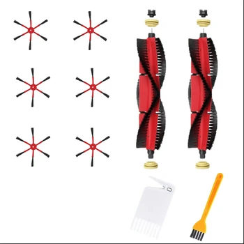 

Hot 3C-New for Mi Roborock Vacuum Cleaner Parts of 6 Side Brush 2 Roller Brush for Mi Roborock Vacuum Cleaner Accessories