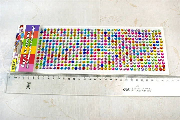 8  3mm 6mm Round Rhinestones Stickers Diy Handmade 3d Gemstone Sticker  Acrylic Crystal Stickers For Women Mobile Phone Shell Decor