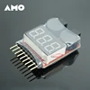 RC Voltage Display Battery Low Alarm Buzzer BX100 1S-8S Meter Tester Lipo Battery Monitor For RC Car Drone Helicopter 1