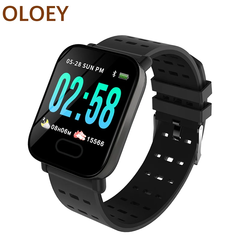 Waterproof Smart Bracelet A6 Blood Pressure watch Color Screen smart wristband Fitness Tracker Heart Rate Monitor | Электроника