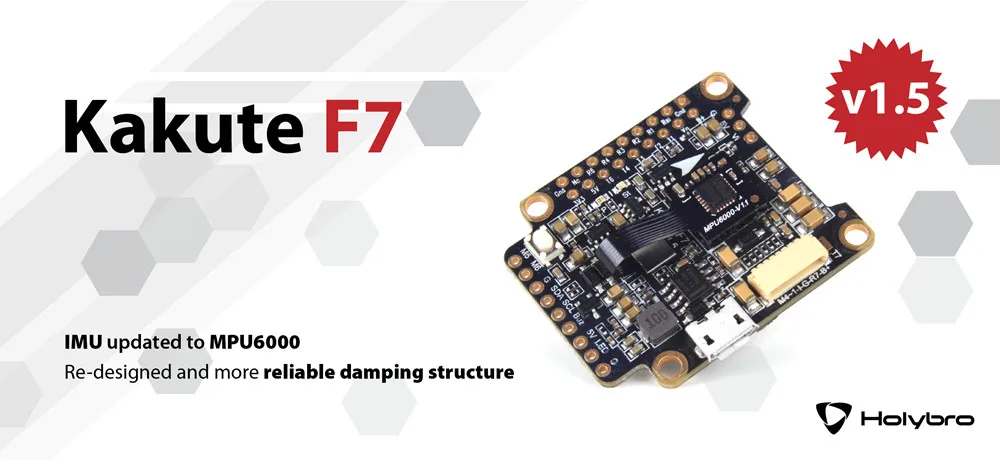 Holybro Kakute F7 STM32F745 V1.5 игровые джойстики W/OSD барометр для дрона с дистанционным управлением