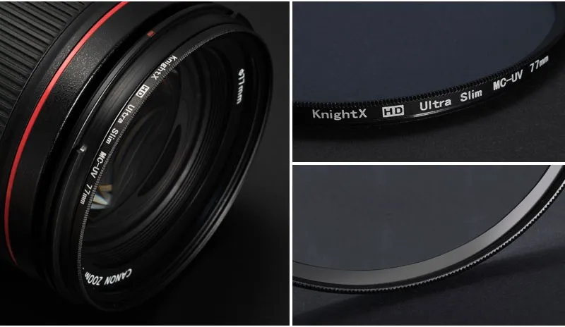 KnightX FLD UV CPL поляризатор ND Star фильтр объектива камеры для canon sony nikon 52 мм 58 мм 67 мм фото d5100 2000d 1200d 60d 50d набор