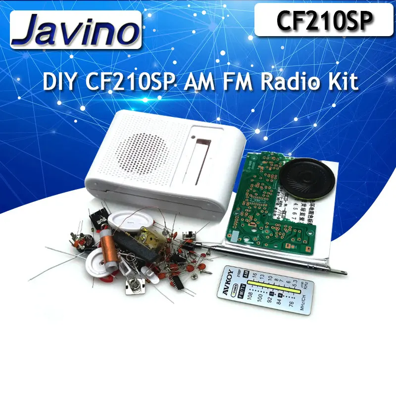 AM FM Radio Carte de circuit imprimé Câble Kit récepteur pièces CF210SP pour électronique bricolage assembler 