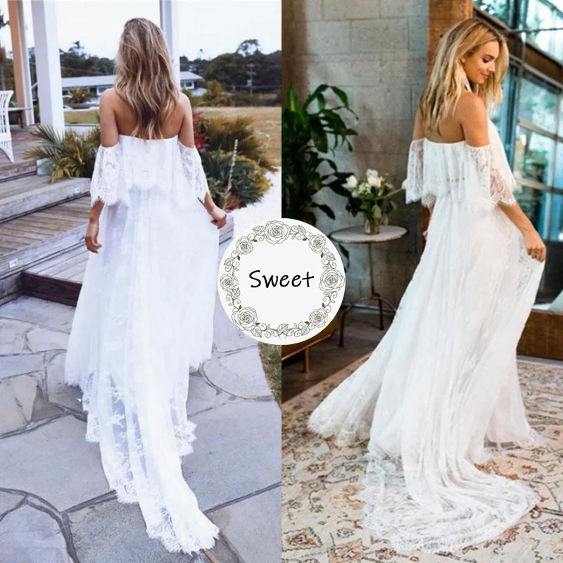 

Sexy Maternity Photography Prop Maternity Dresses For Photo Shoot Lace Maxi Gown Clothes 2020 Off Shoulder Women Pregnancy Dress