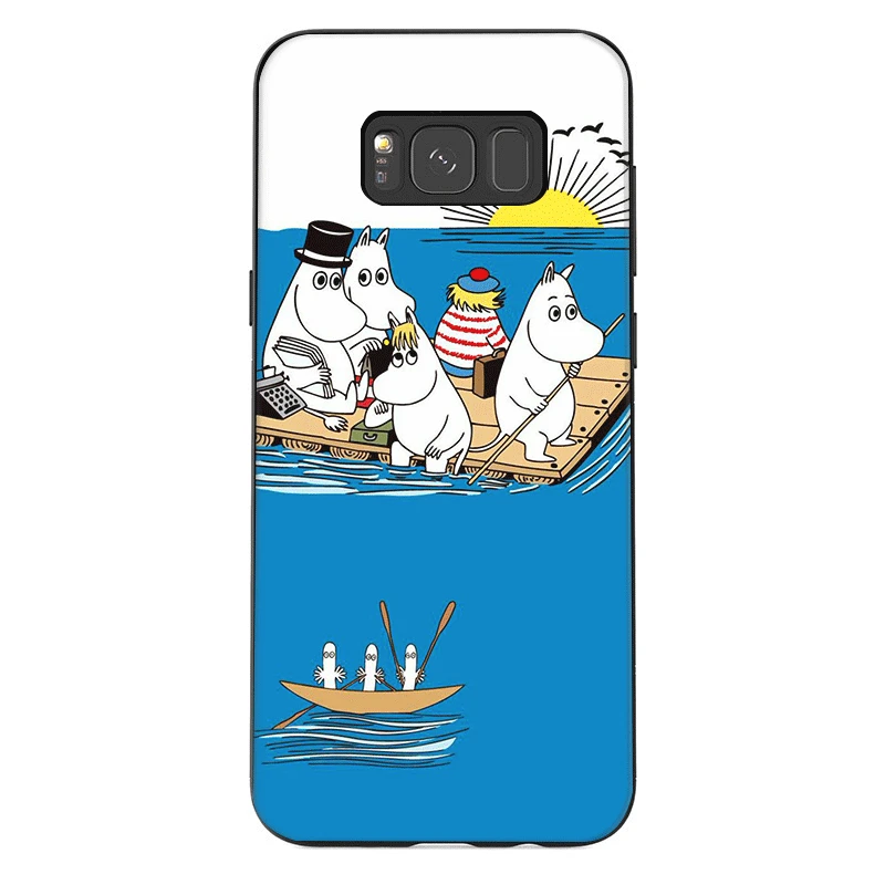 Милый мультяшный мобильный чехол для телефона samsung A20E A70S A2 J4 J6 J7 Duo Plus Prime J8 Core задняя крышка Муми-троллей мультяшный Бегемот