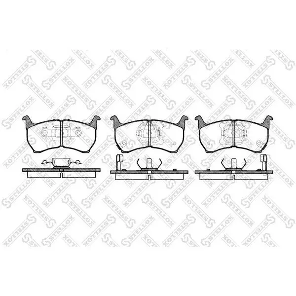 Колодки дисковые п.\ Mazda 626 2.0 101/120HP 83-87 STELLOX 175 0