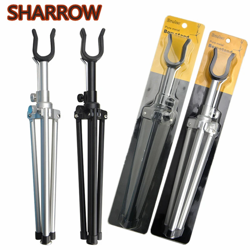 

1Pc Recurve Bow Stand Archery Holder Foldable Metal Bracket Rack Aluminum Bracket Rack Hanger Stands For Shooting Accessories