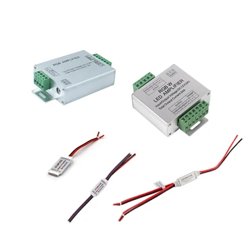 

2/4/5/6pin RGB RGBW Controller LED Amplifier 12A 24A Data Signal Repeater Accessory For RGB RGBW RGB+CCT RGBWW RGBCW led Strip
