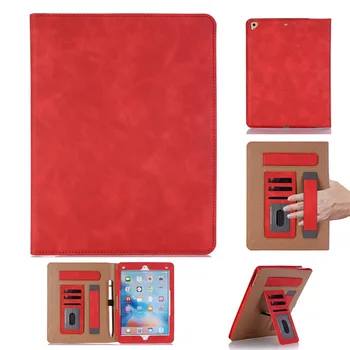 

Suitable for iPad 9.7-Inch Leather Case for Tablet Computer Apple 9.7 2017/18 iPad Air2 Wrist Splint Paragraph Protective Case